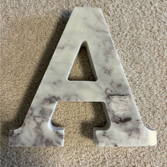 Other - Marble Letter A Home Accent Decor